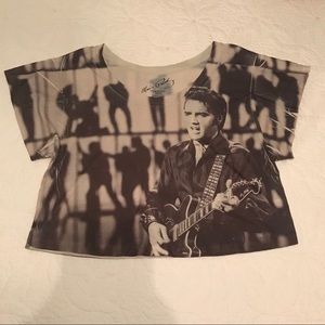 Elvis Presley Crop Top T-shirt